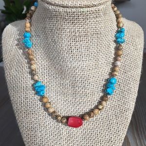 Coral & Turquoise Necklace